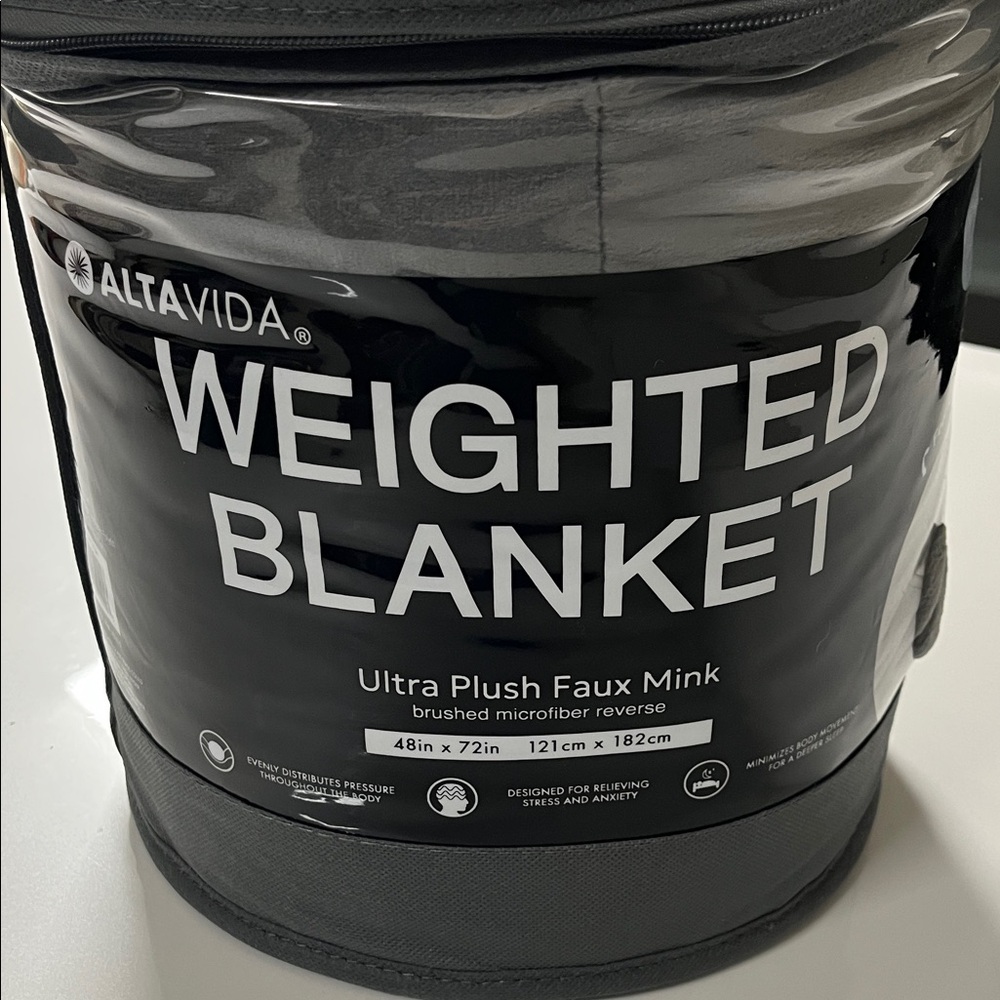 Gray 12 lb Weighted Blanket